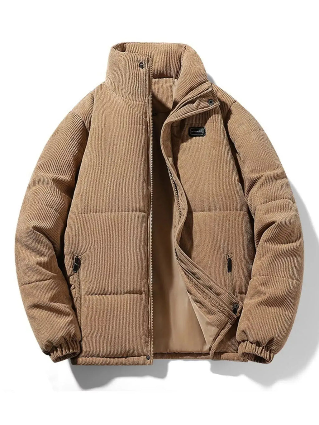 Manteau d'Hiver Matelassé en Velours Côtelé Grande Taille Homme  COOLANDBAG