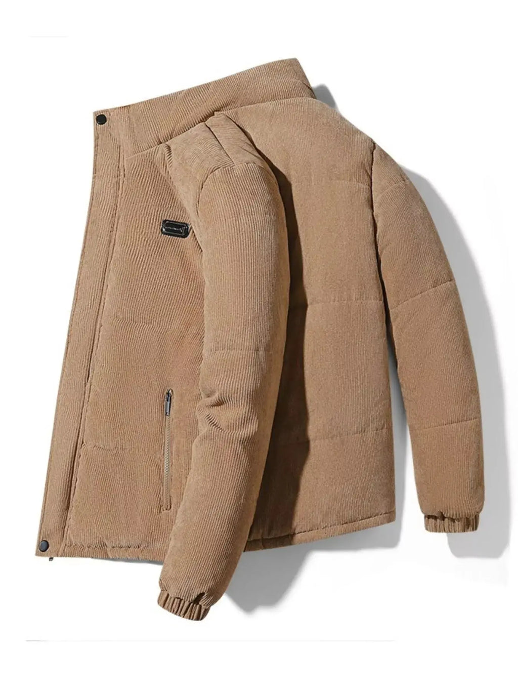 Manteau d'Hiver Matelassé en Velours Côtelé Grande Taille Homme  COOLANDBAG