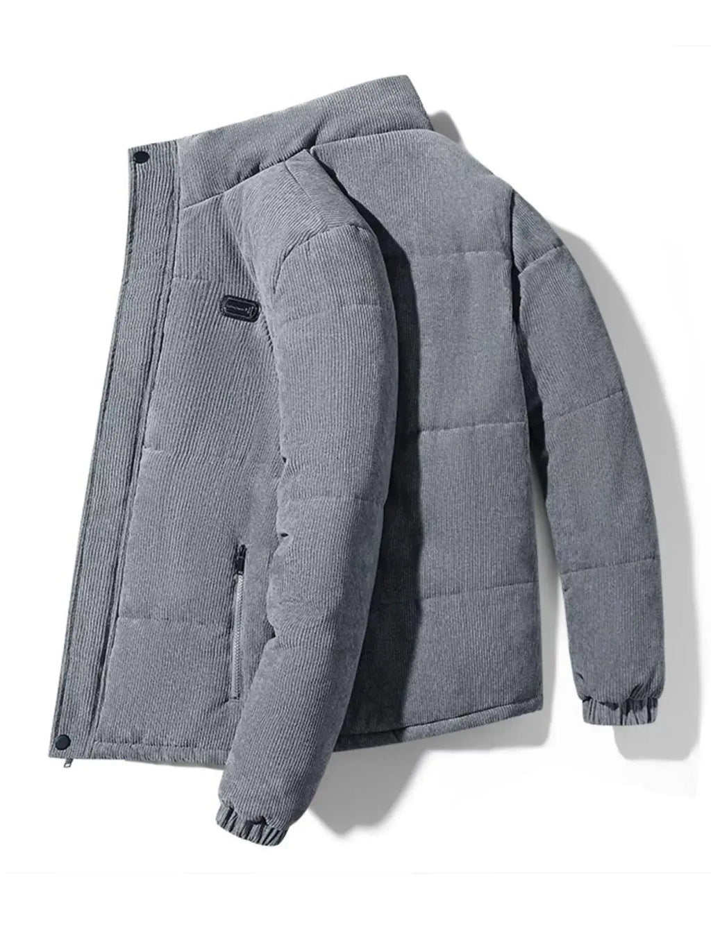 Manteau d'Hiver Matelassé en Velours Côtelé Grande Taille Homme  COOLANDBAG