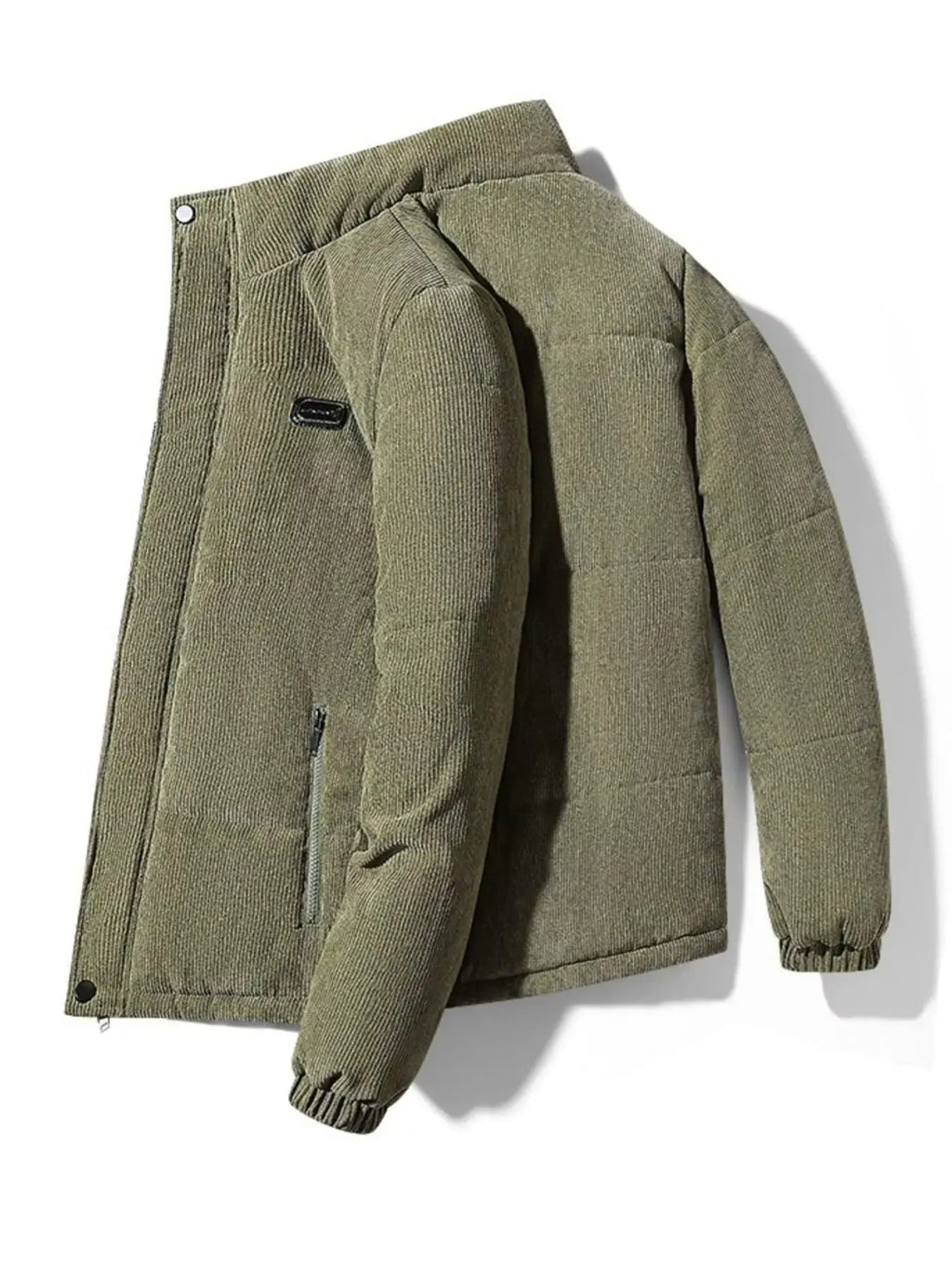 Manteau d'Hiver Matelassé en Velours Côtelé Grande Taille Homme  COOLANDBAG