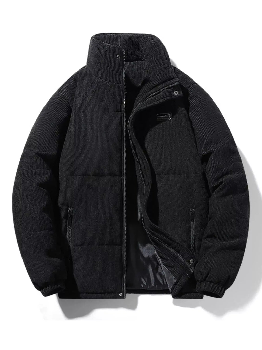 Manteau d'Hiver Matelassé en Velours Côtelé Grande Taille Homme  COOLANDBAG