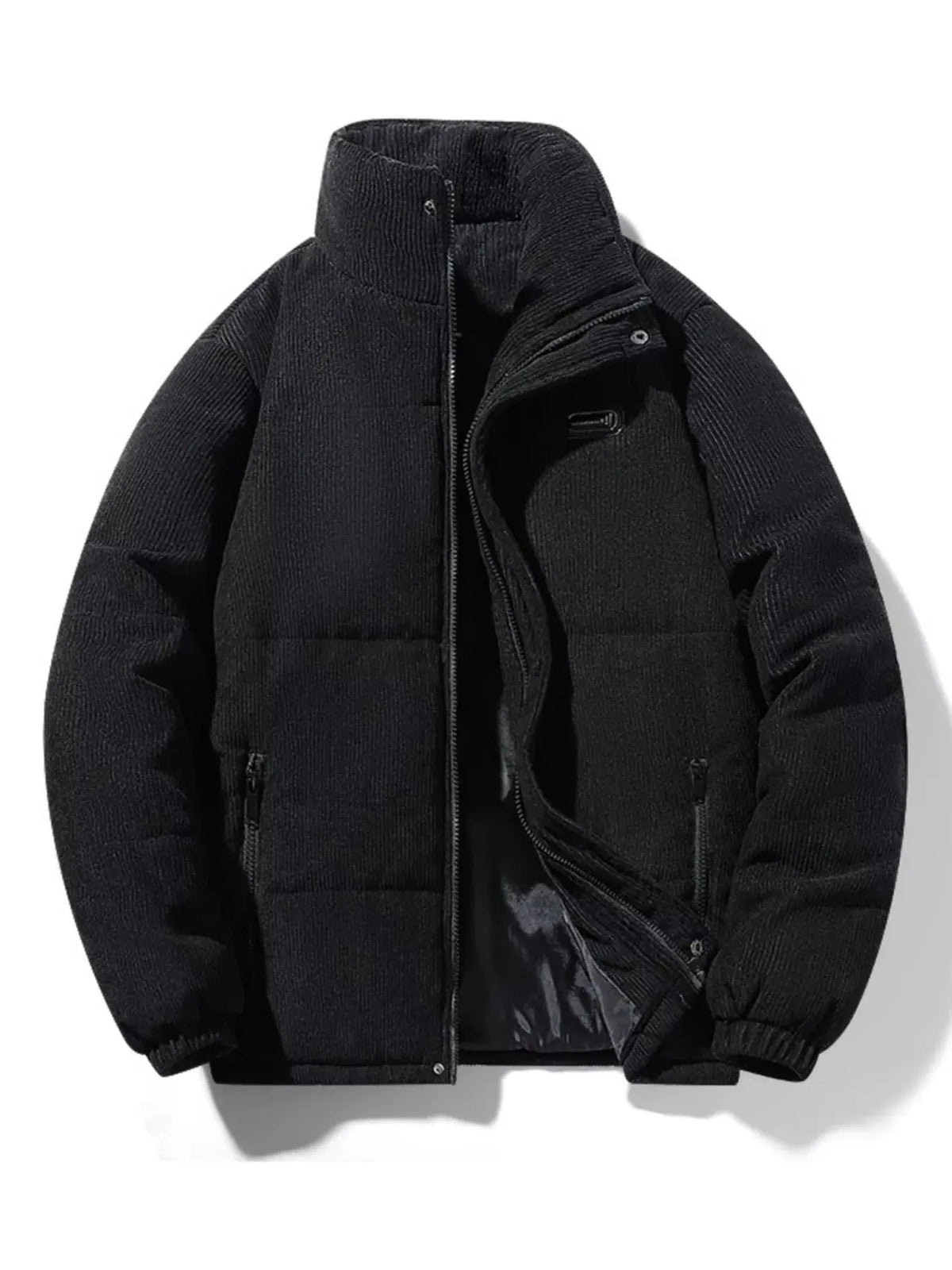 Manteau d'Hiver Matelassé en Velours Côtelé Grande Taille Homme  COOLANDBAG