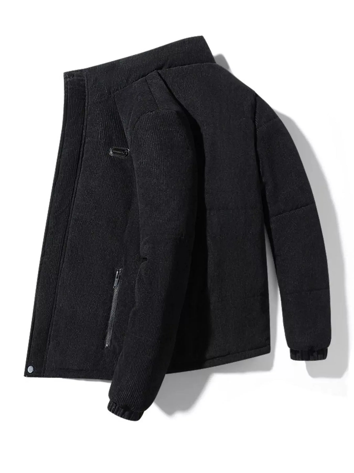 Manteau d'Hiver Matelassé en Velours Côtelé Grande Taille Homme  COOLANDBAG