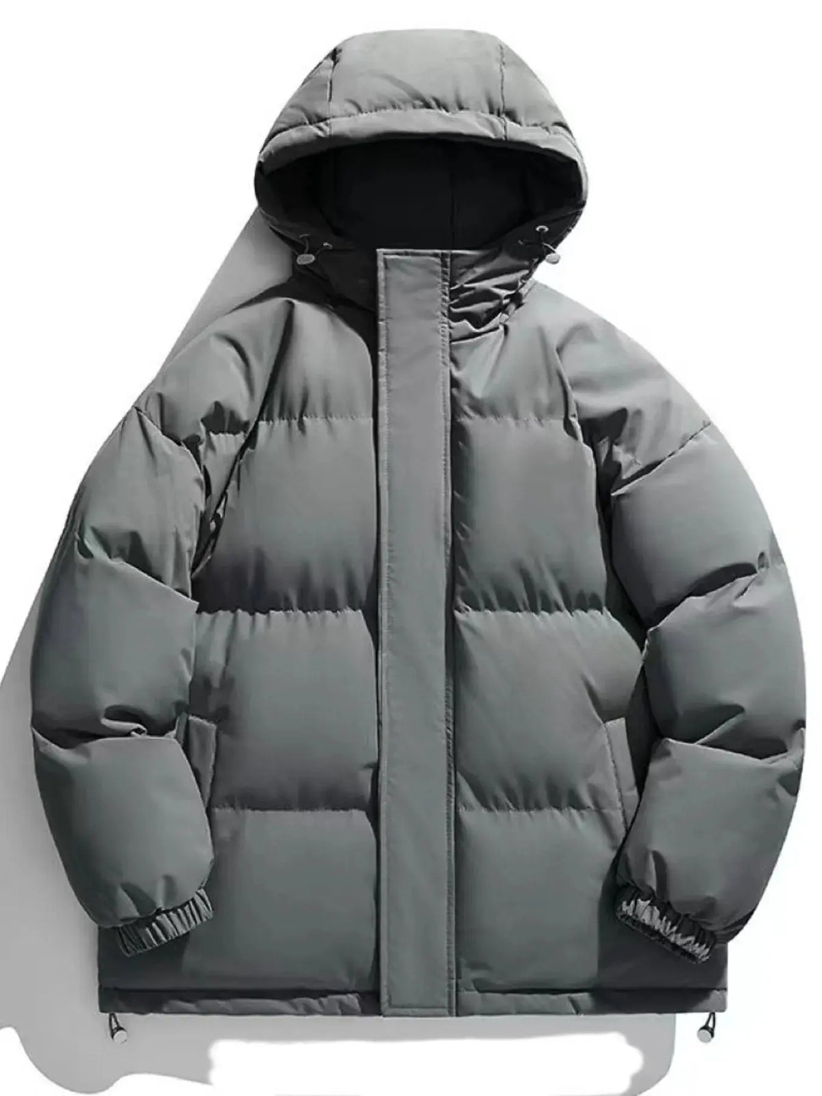 Manteau d'Hiver Zippé à Capuche Grande Taille Homme  COOLANDBAG