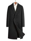Manteau en Laine Croisé Grande Taille Homme  COOLANDBAG
