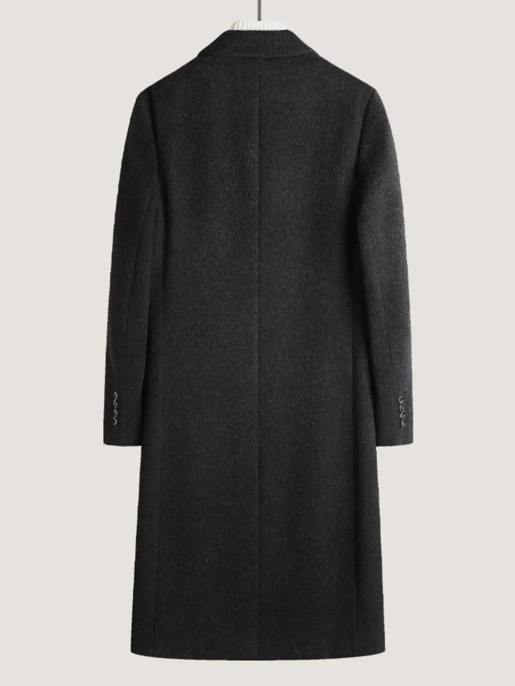 Manteau en Laine Croisé Grande Taille Homme  COOLANDBAG