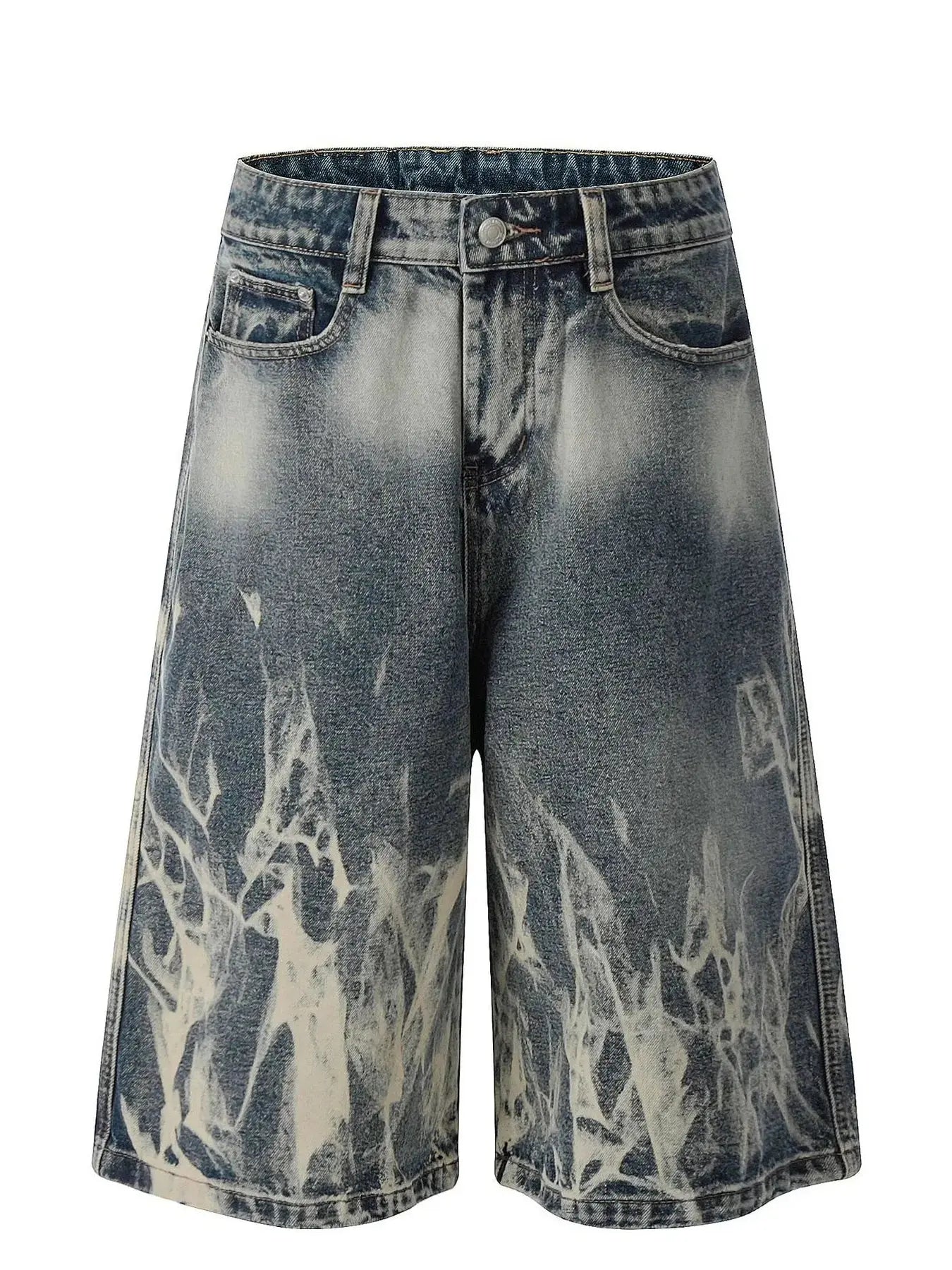 Men's Acid Wash Denim Shorts  COOLANDBAG