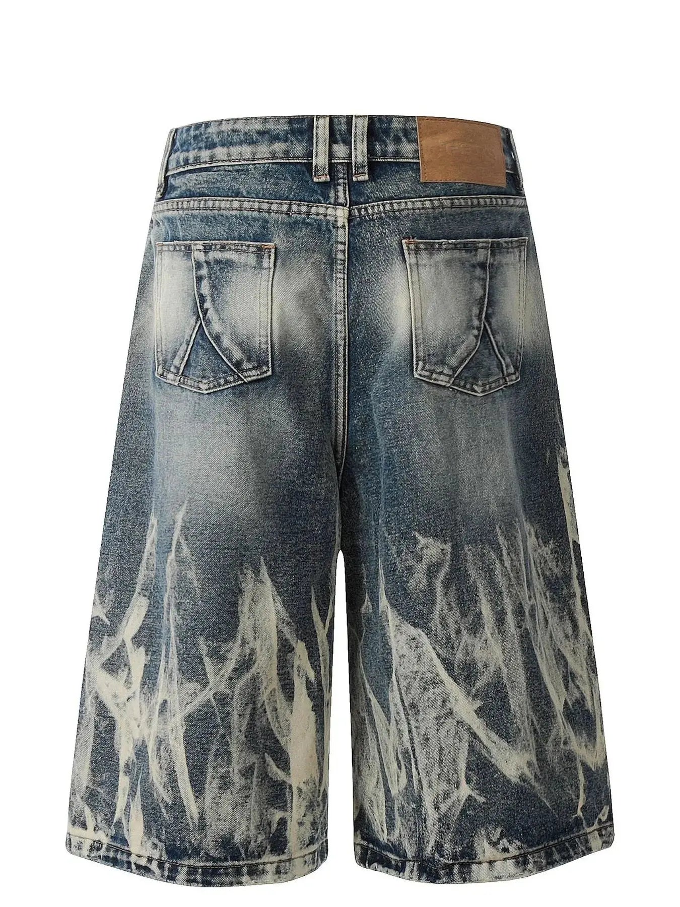 Men's Acid Wash Denim Shorts  COOLANDBAG