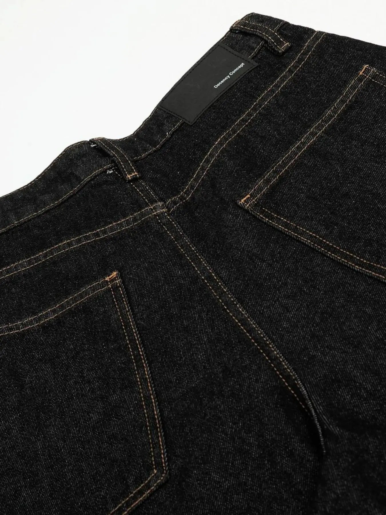 Men's Baggy Denim Shorts with Cuffed Hem  COOLANDBAG