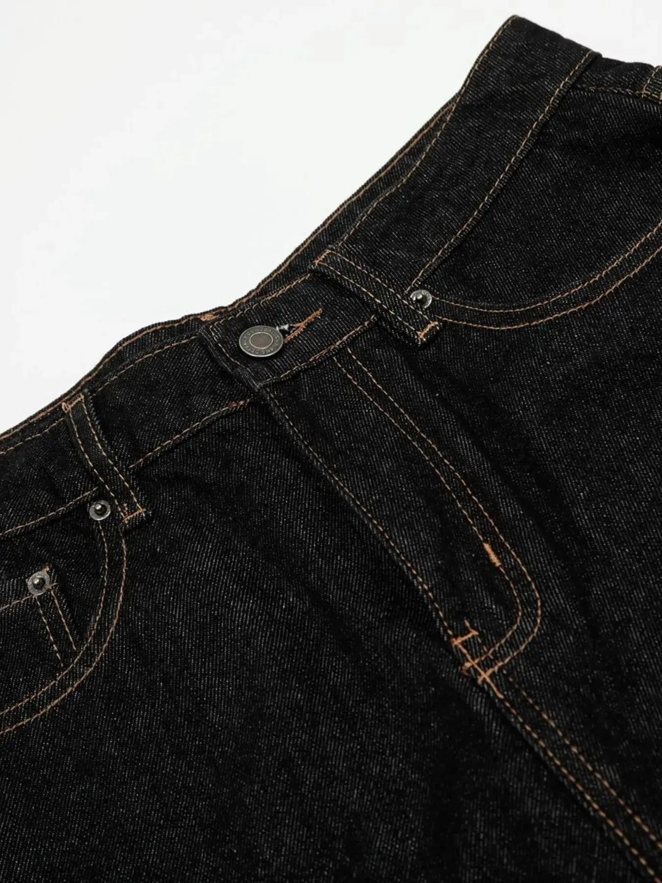 Men's Baggy Denim Shorts with Cuffed Hem  COOLANDBAG