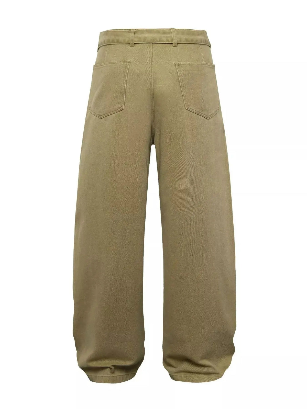 Men's Belted Wide-Leg Cargo Pants  COOLANDBAG
