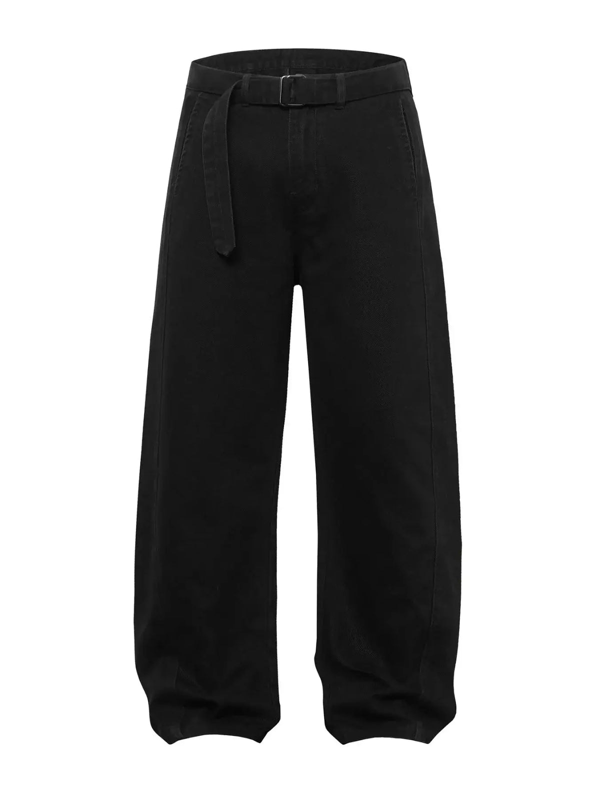 Men's Belted Wide-Leg Cargo Pants  COOLANDBAG