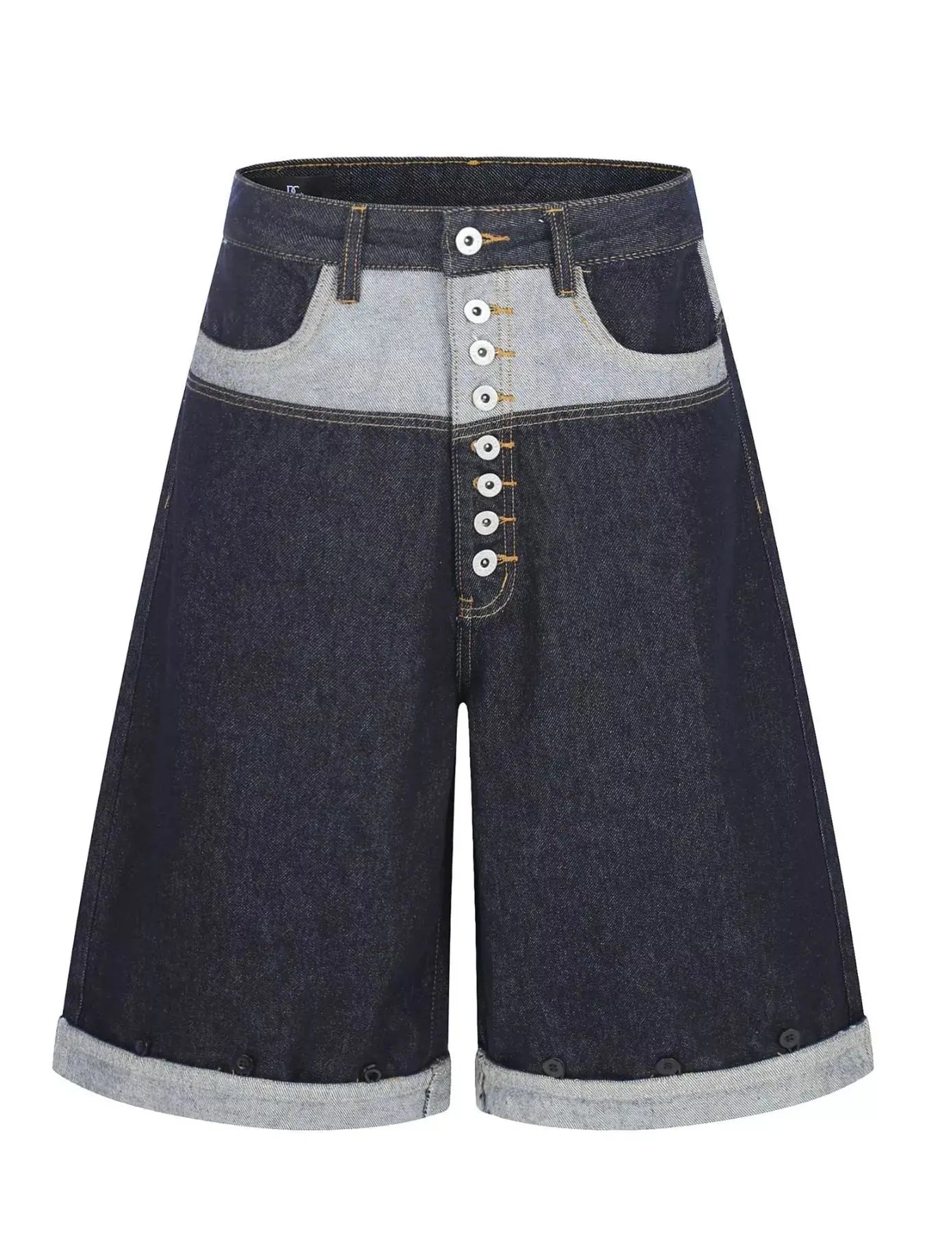 Men's Button Fly Denim Capris  COOLANDBAG