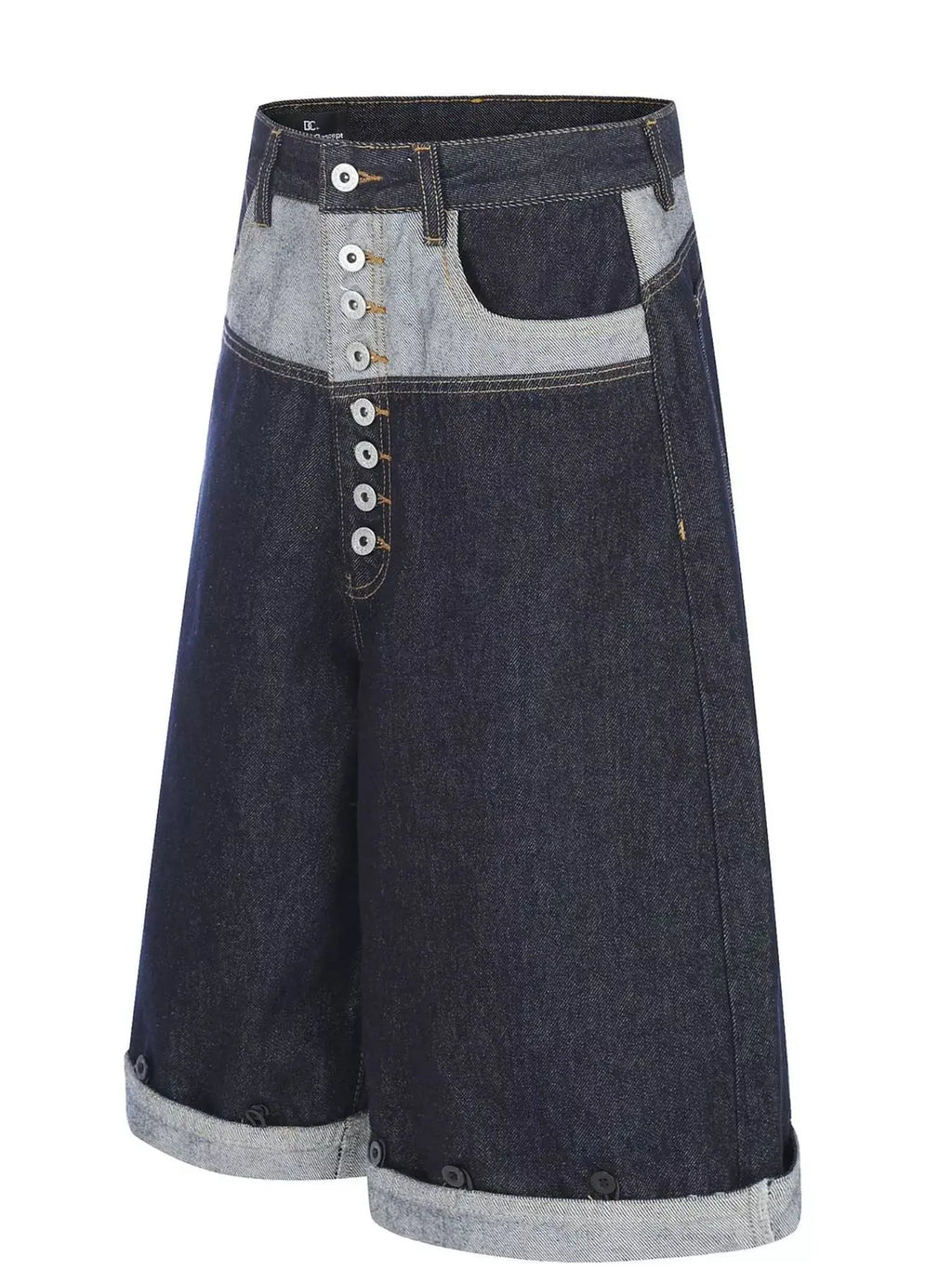 Men's Button Fly Denim Capris  COOLANDBAG
