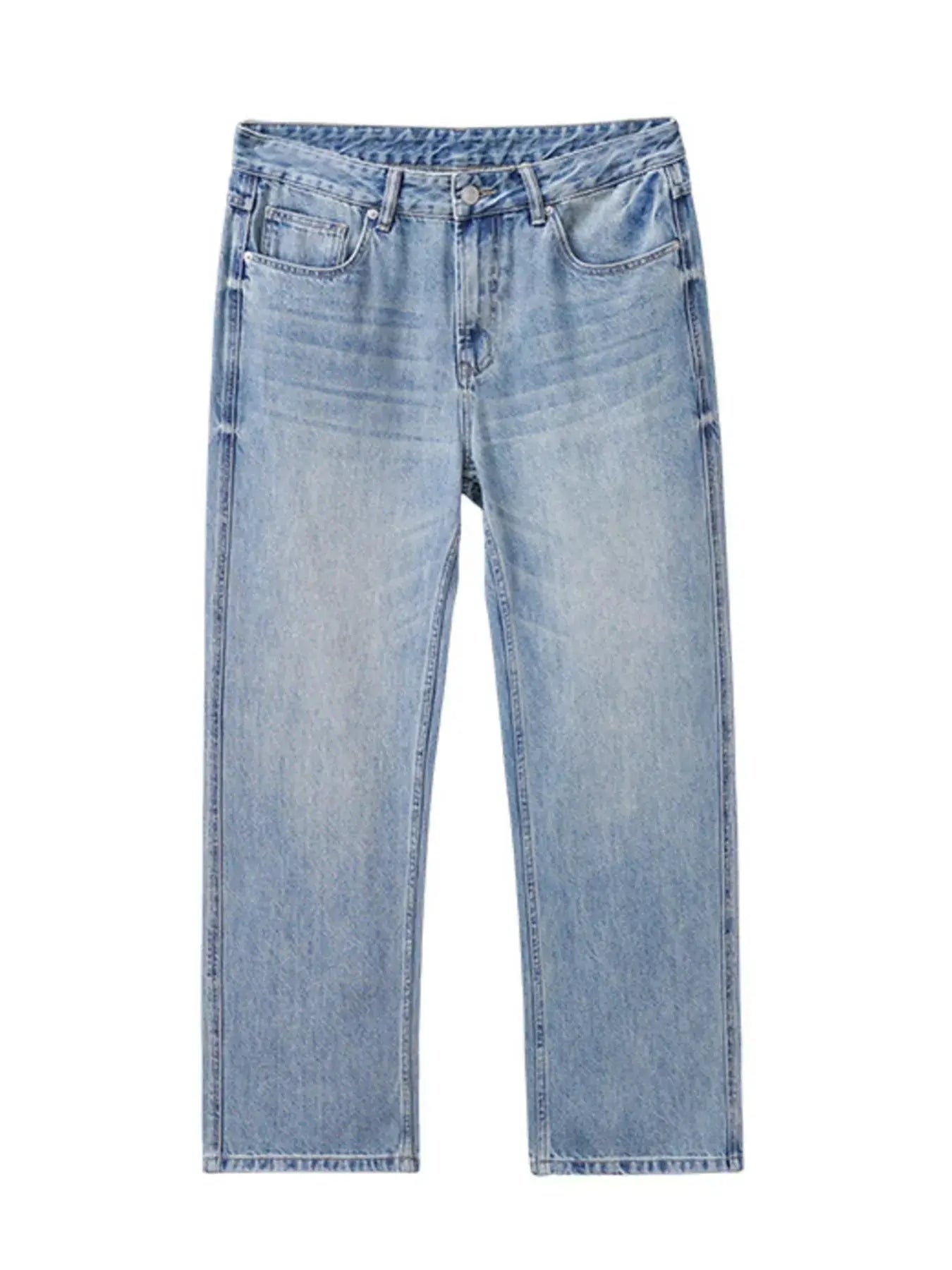 Men's Casual Loose Fit Wash Jeans  COOLANDBAG