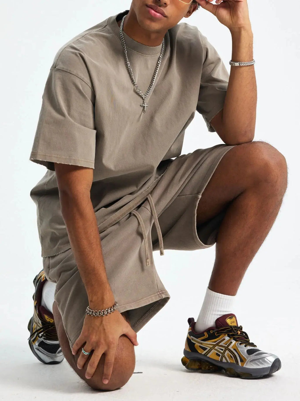 Men's Casual Oversized Cotton T-Shirt  COOLANDBAG