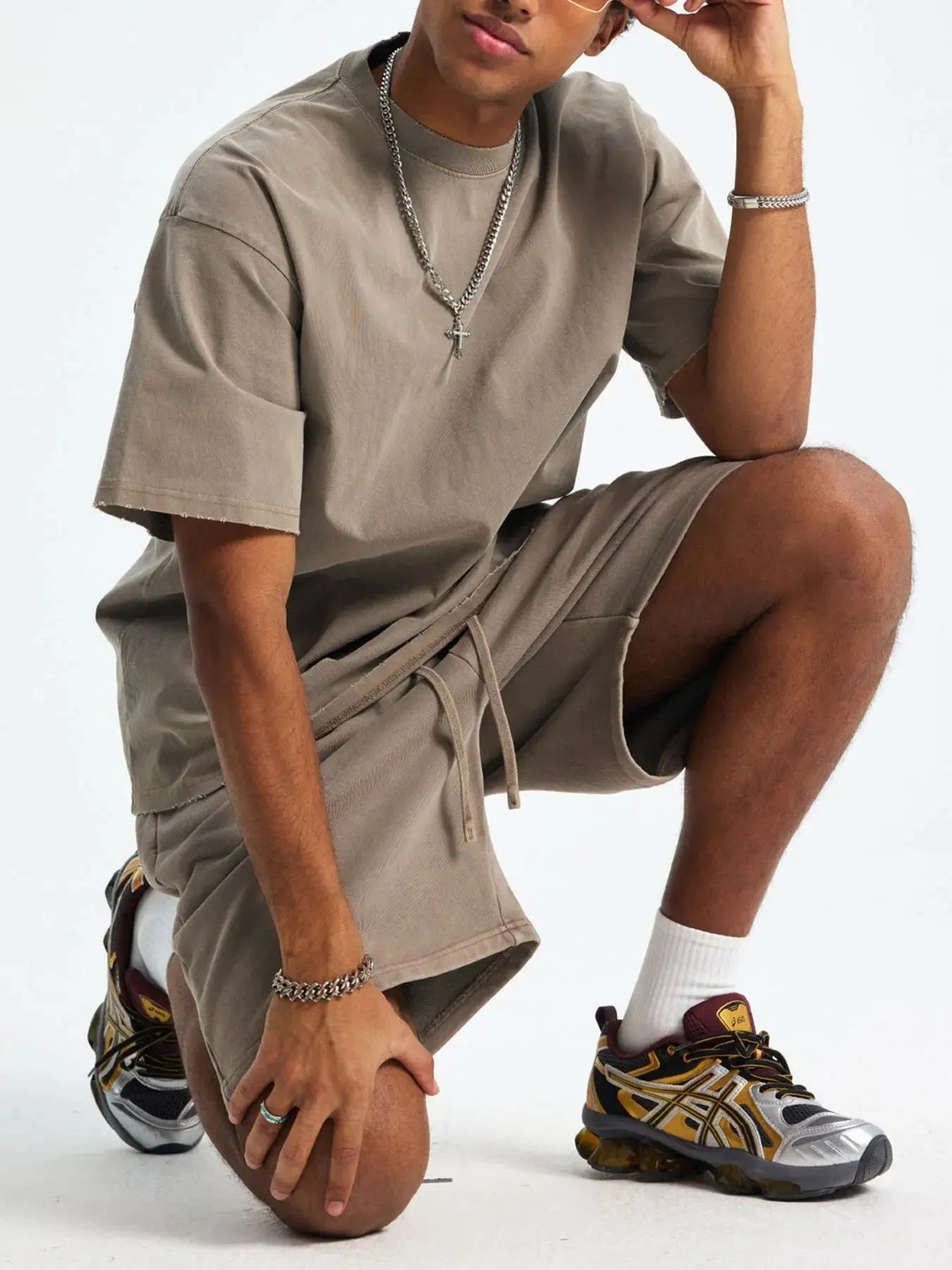 Men's Casual Oversized Cotton T-Shirt  COOLANDBAG