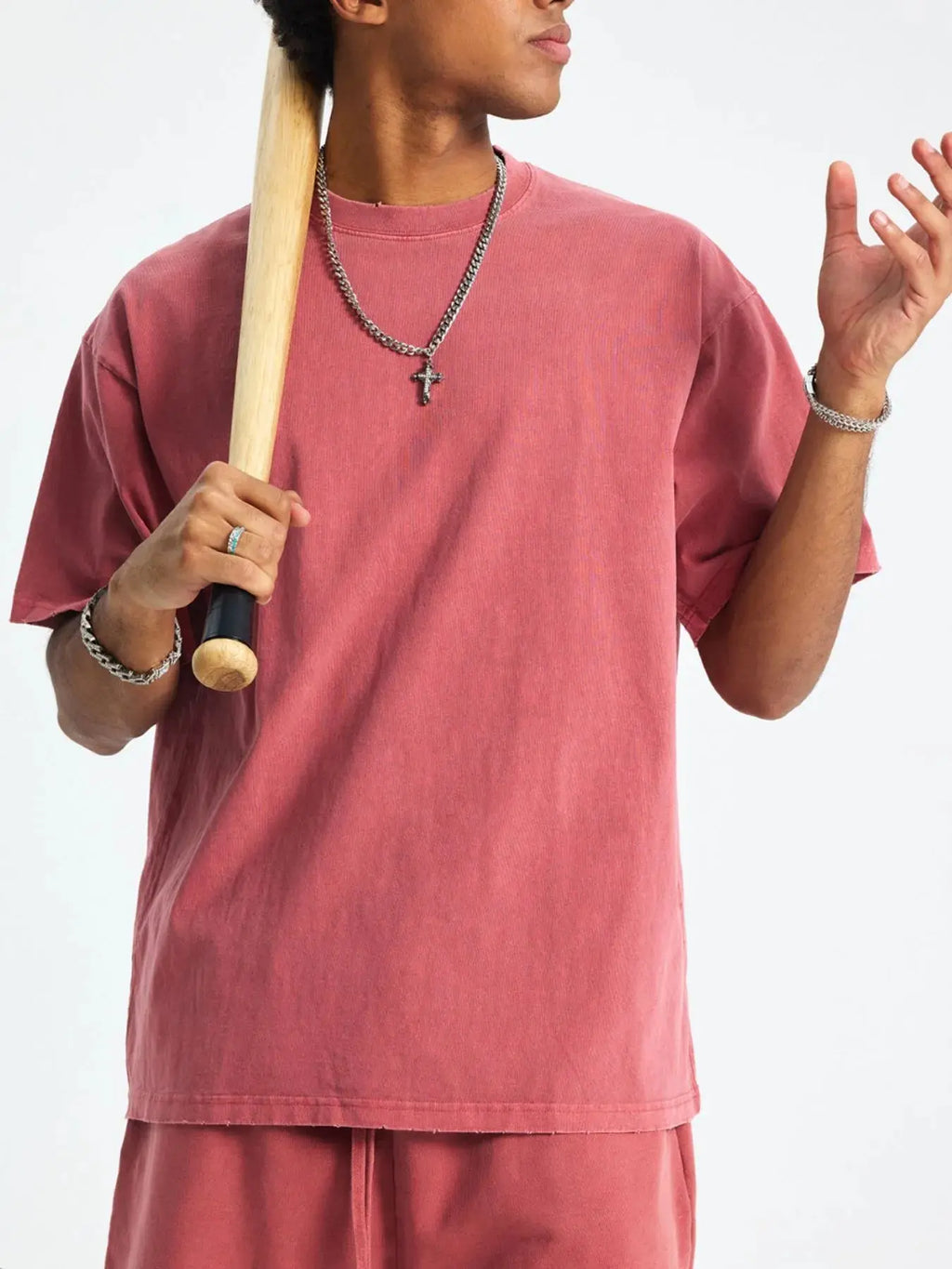 Men's Casual Oversized Cotton T-Shirt  COOLANDBAG