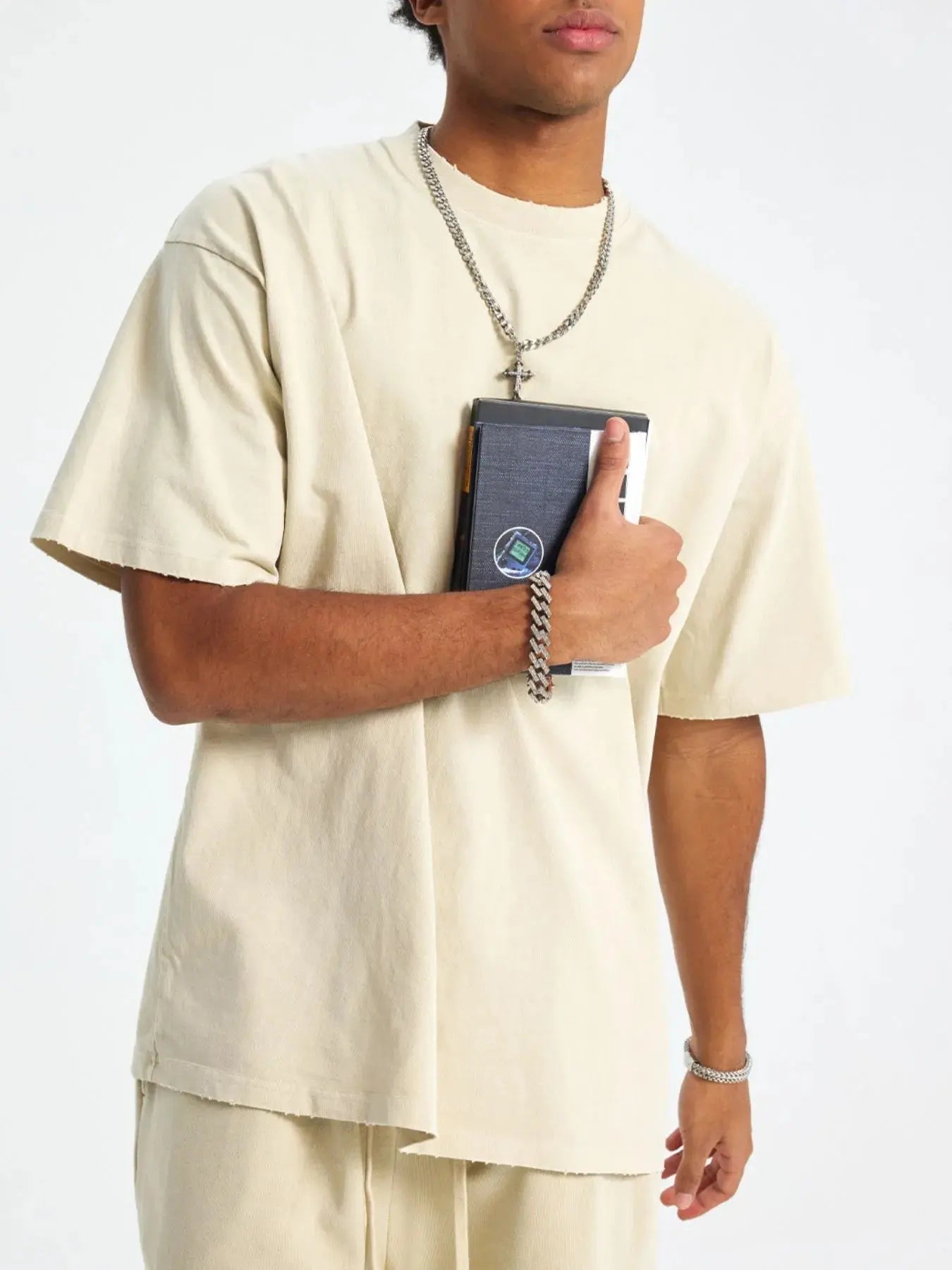 Men's Casual Oversized Cotton T-Shirt  COOLANDBAG