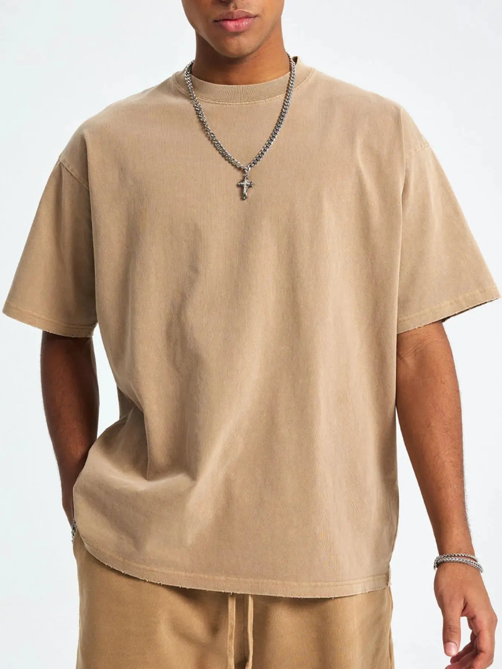 Men's Casual Oversized Cotton T-Shirt  COOLANDBAG