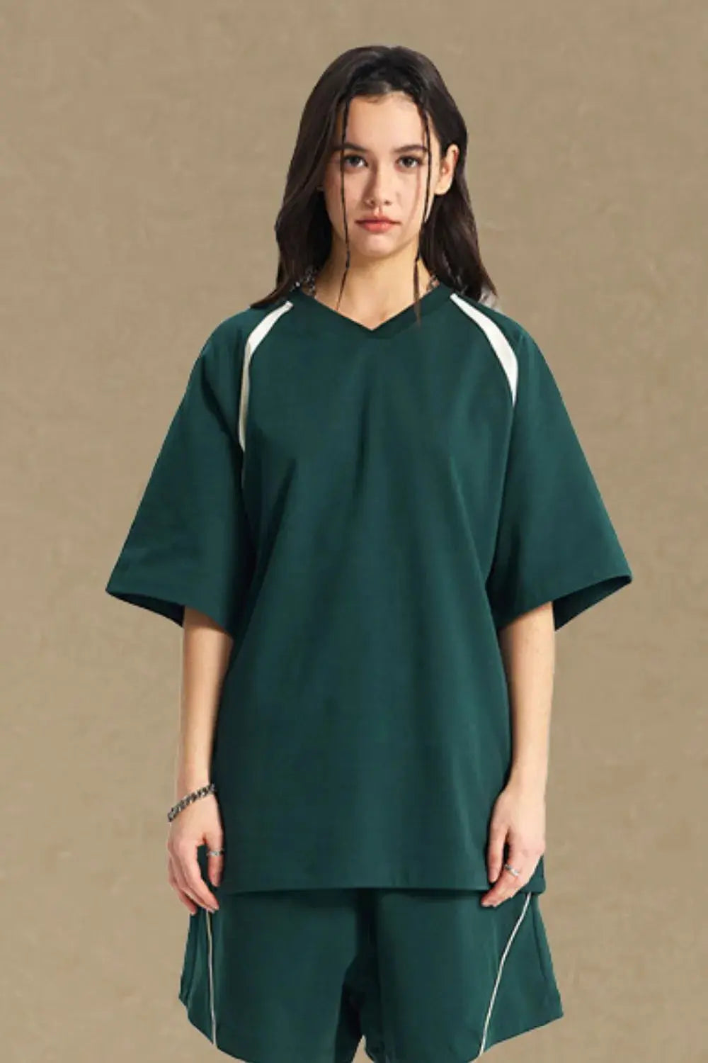 Men's Contrast Half Sleeve T-Shirt  COOLANDBAG