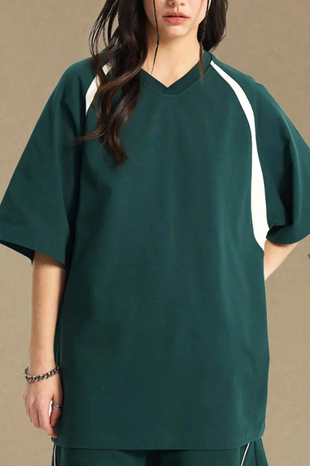 Men's Contrast Half Sleeve T-Shirt  COOLANDBAG
