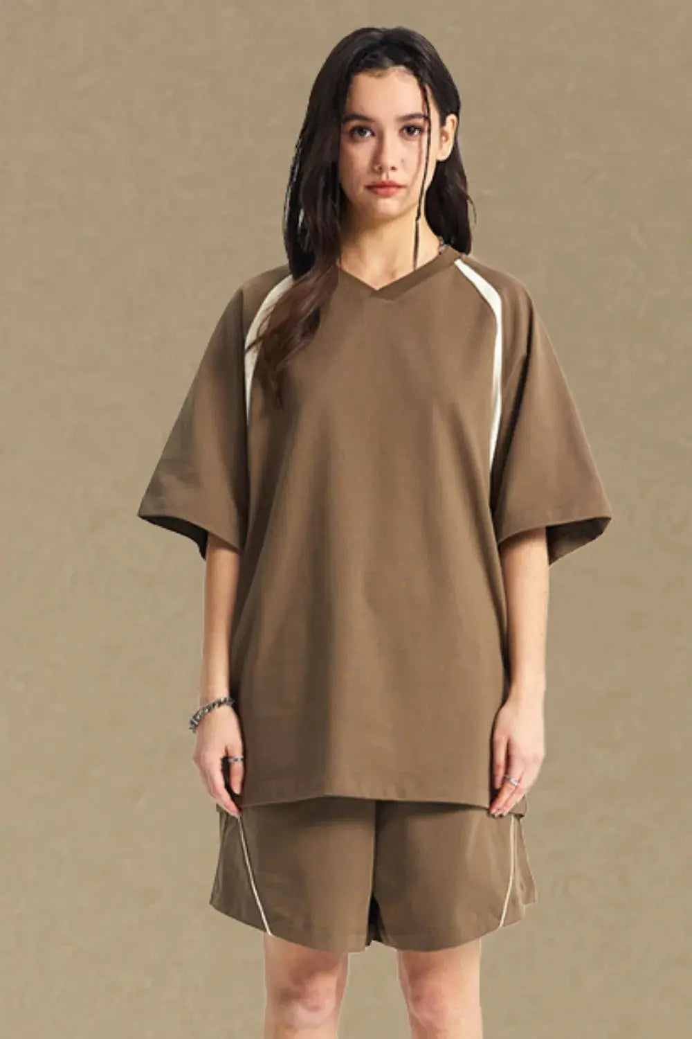 Men's Contrast Half Sleeve T-Shirt  COOLANDBAG