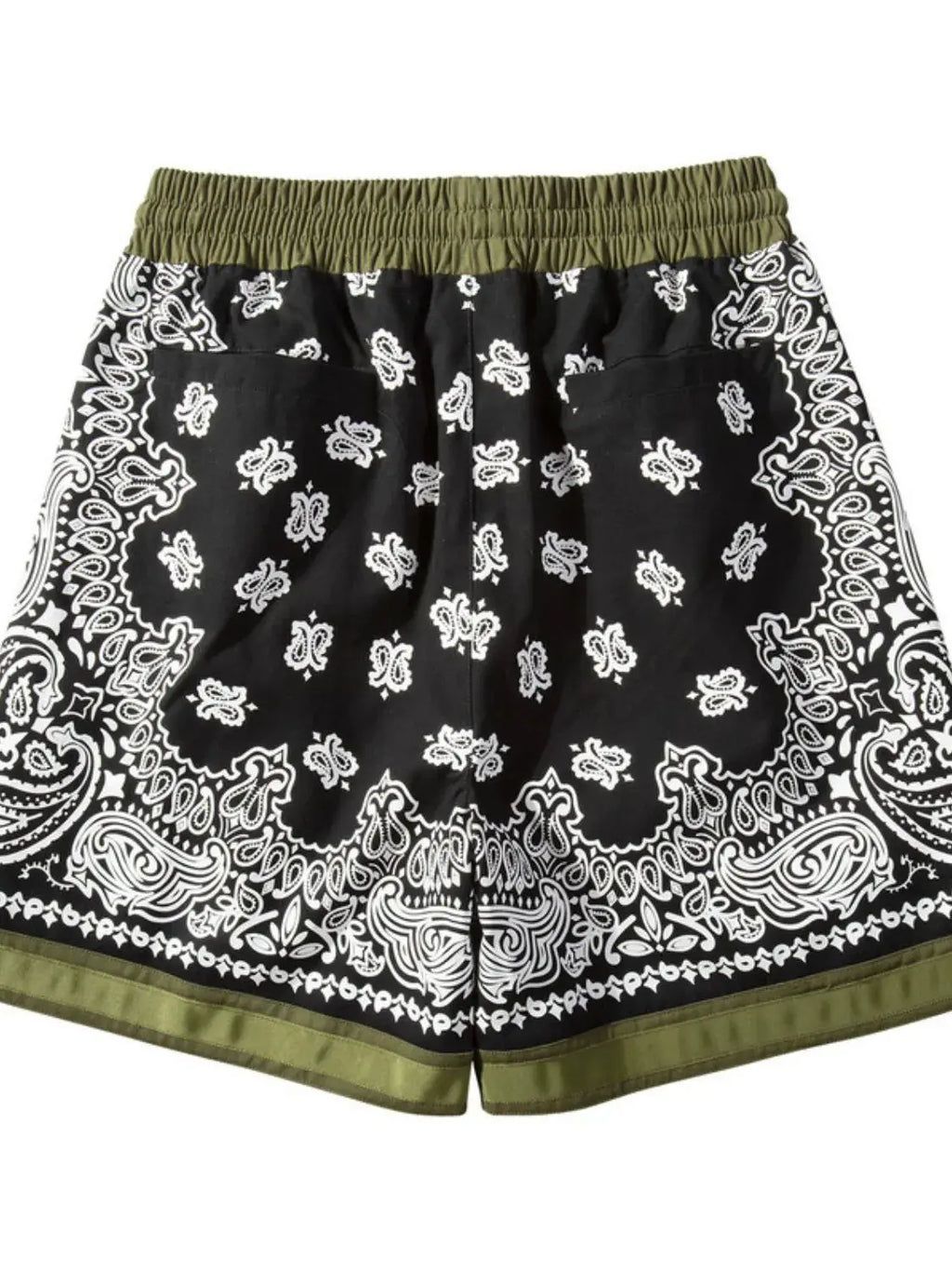 Men's Drawstring Printed Shorts with Pockets  COOLANDBAG