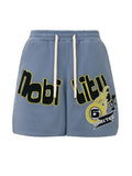 Men's Embroidered Drawstring Shorts  COOLANDBAG