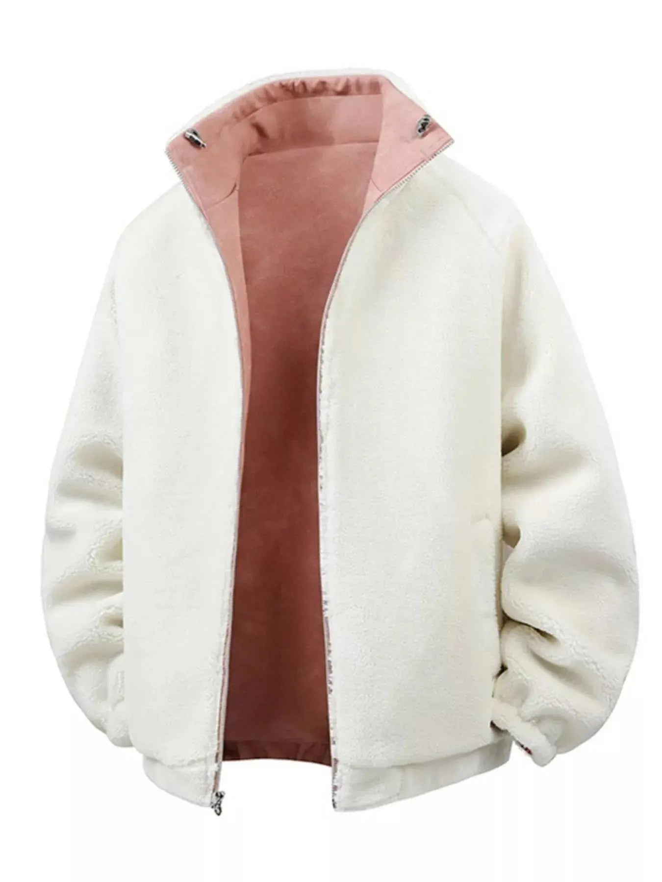 Men's Fleece Lined Zip Up Jacket  COOLANDBAG