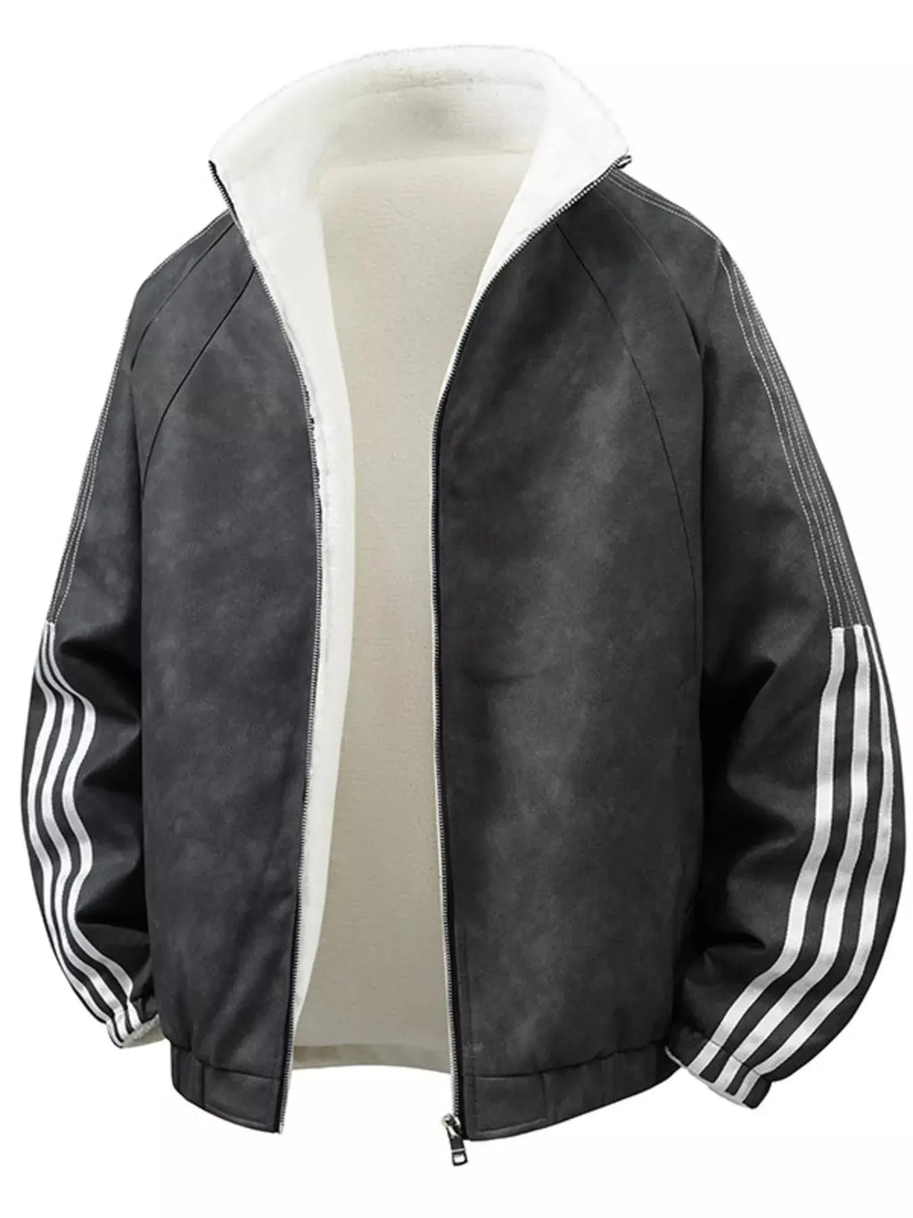 Men's Fleece Lined Zip Up Jacket  COOLANDBAG