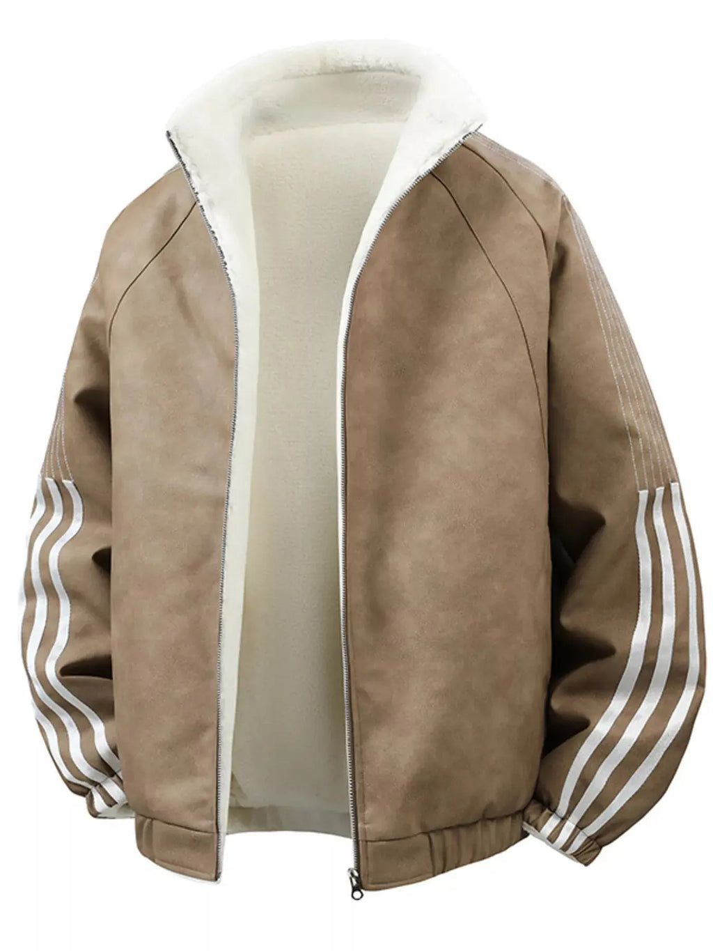 Men's Fleece Lined Zip Up Jacket  COOLANDBAG