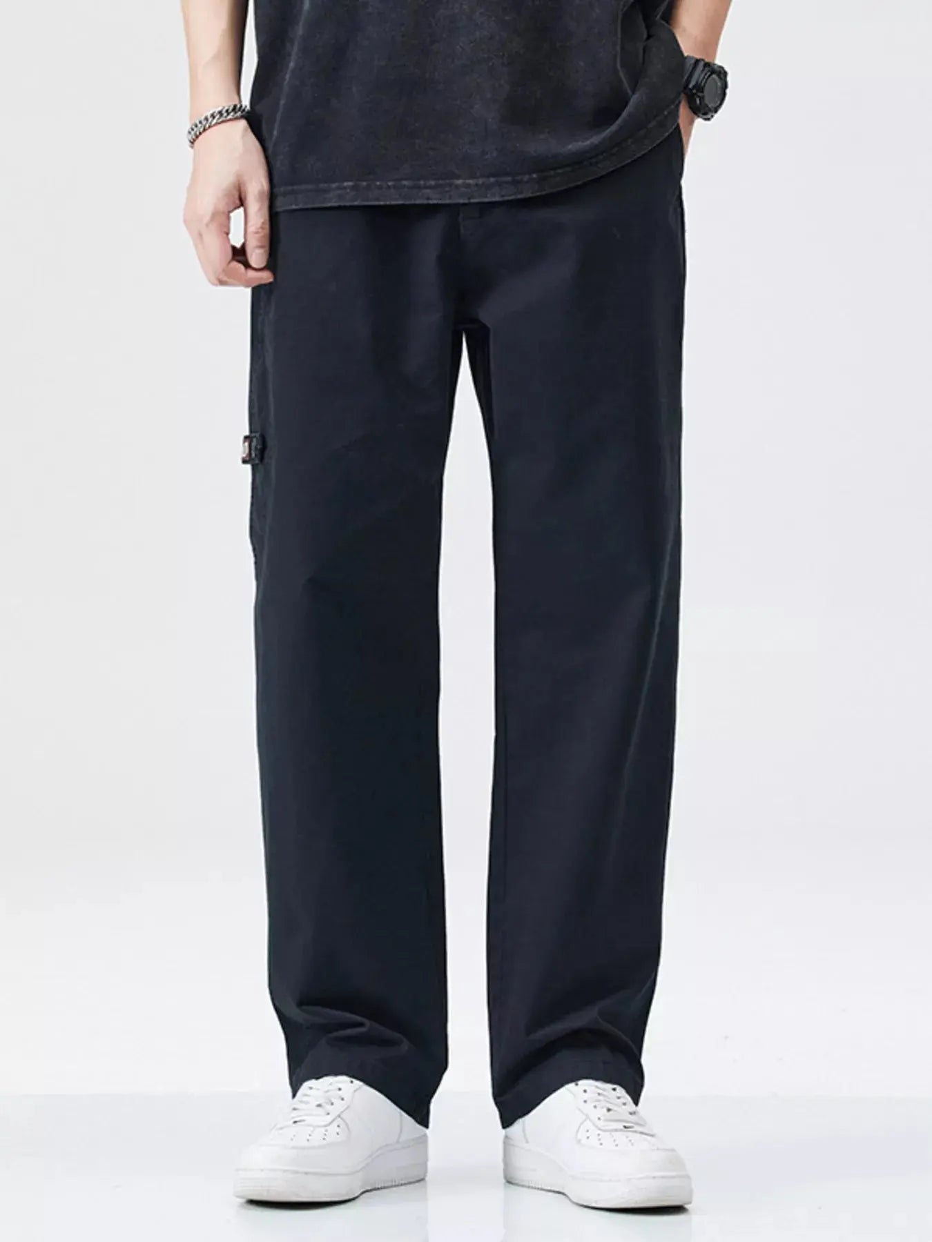 Men's Full Size Casual Loose Fit Carpenter Pants Plus Size  COOLANDBAG
