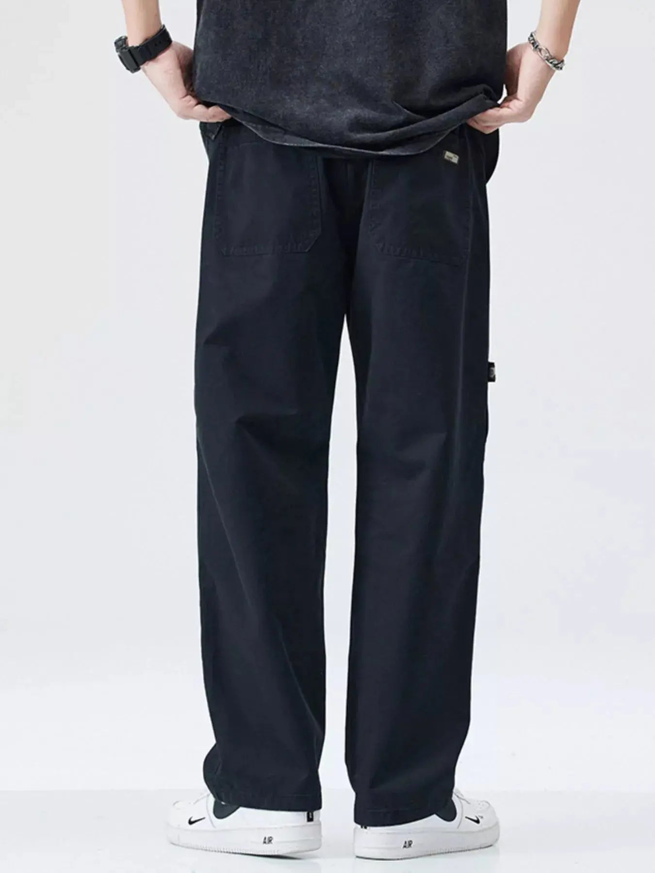 Men's Full Size Casual Loose Fit Carpenter Pants Plus Size  COOLANDBAG