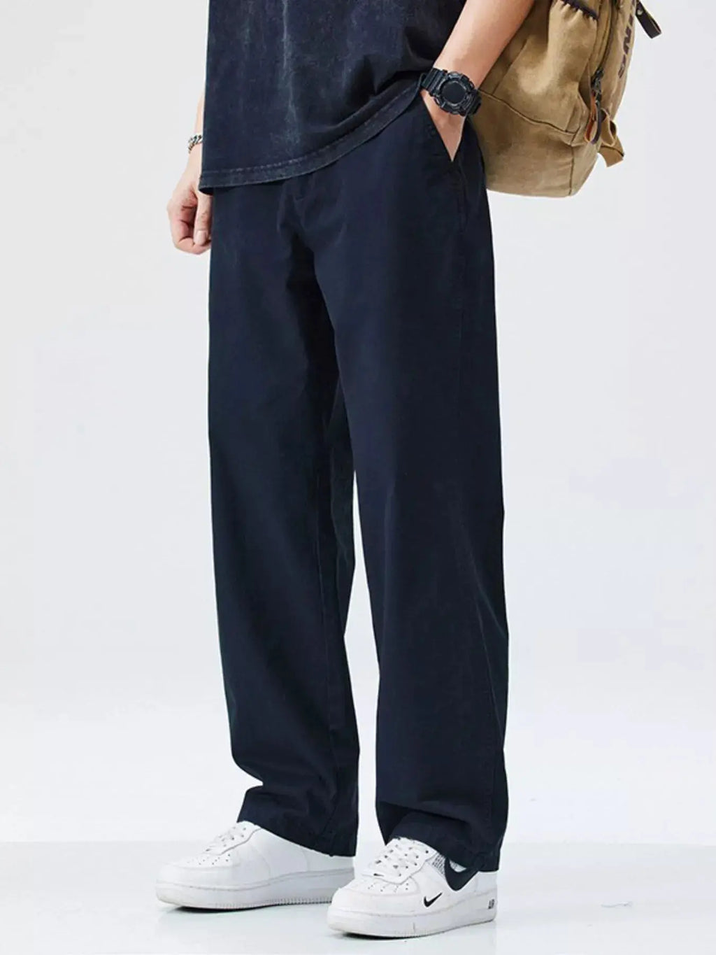 Men's Full Size Casual Loose Fit Carpenter Pants Plus Size  COOLANDBAG