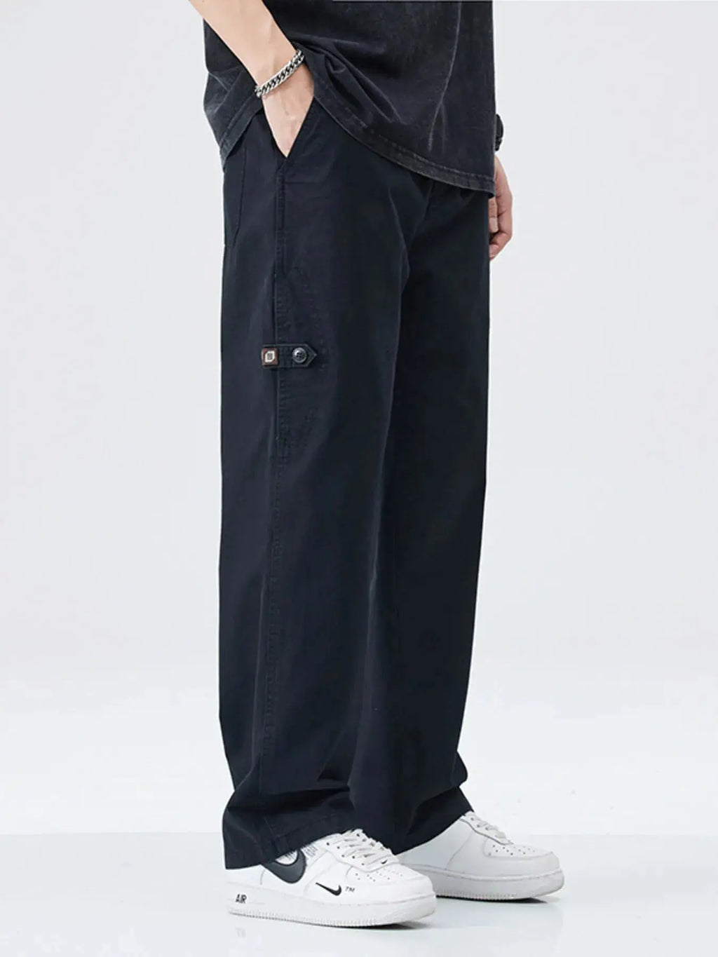 Men's Full Size Casual Loose Fit Carpenter Pants Plus Size  COOLANDBAG
