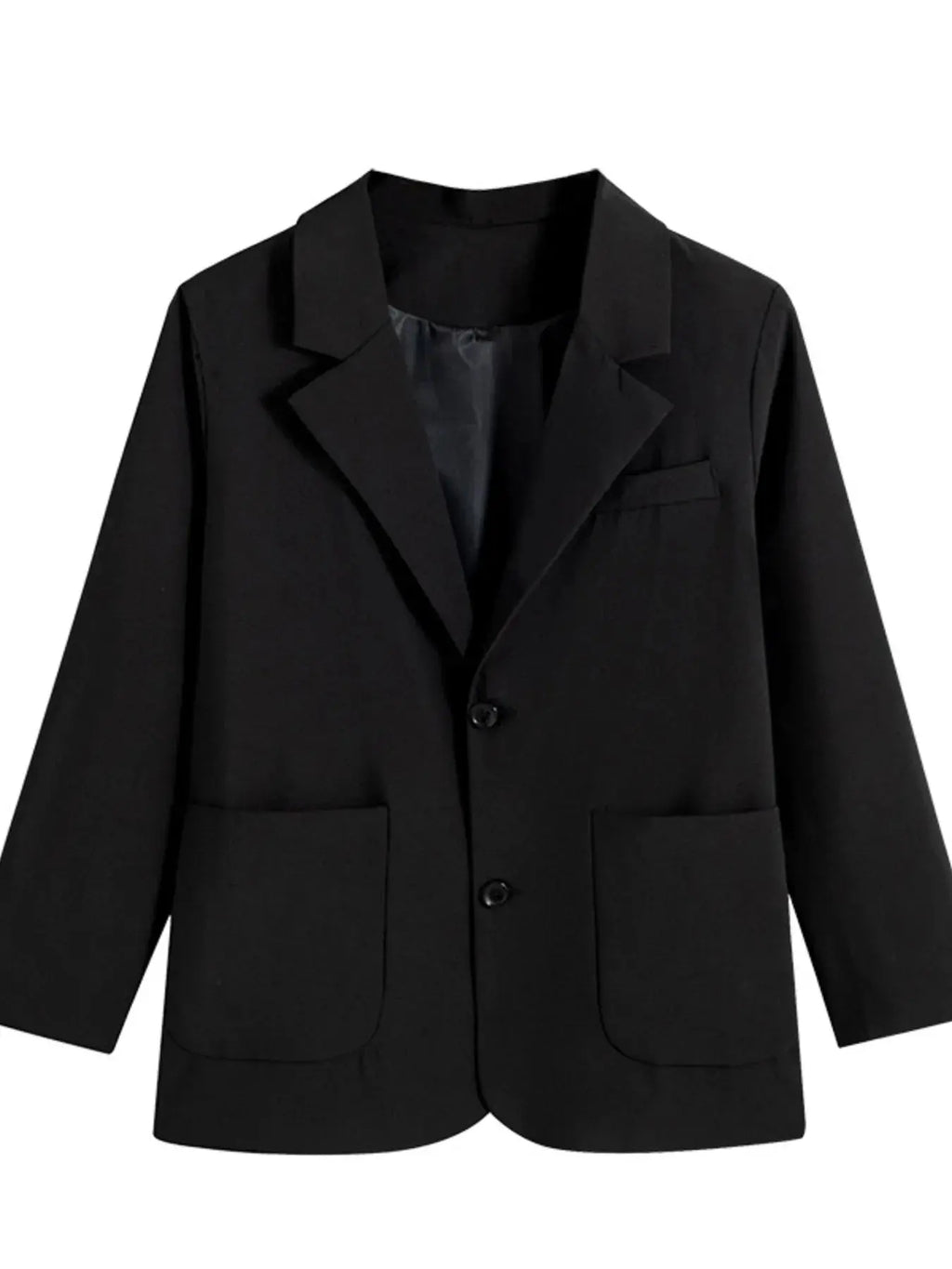 Men's Full Size Lapel Collar Long Sleeve Blazer Plus Size  COOLANDBAG