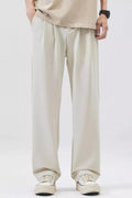 Men's Full Size Loose Fit Casual Pleated Pants Plus Size  COOLANDBAG