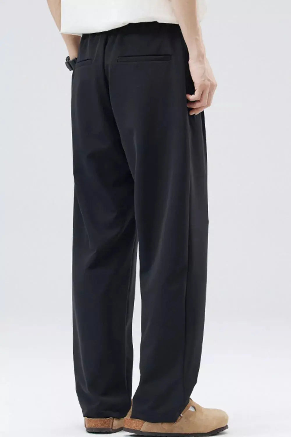 Men's Full Size Loose Fit Casual Pleated Pants Plus Size  COOLANDBAG