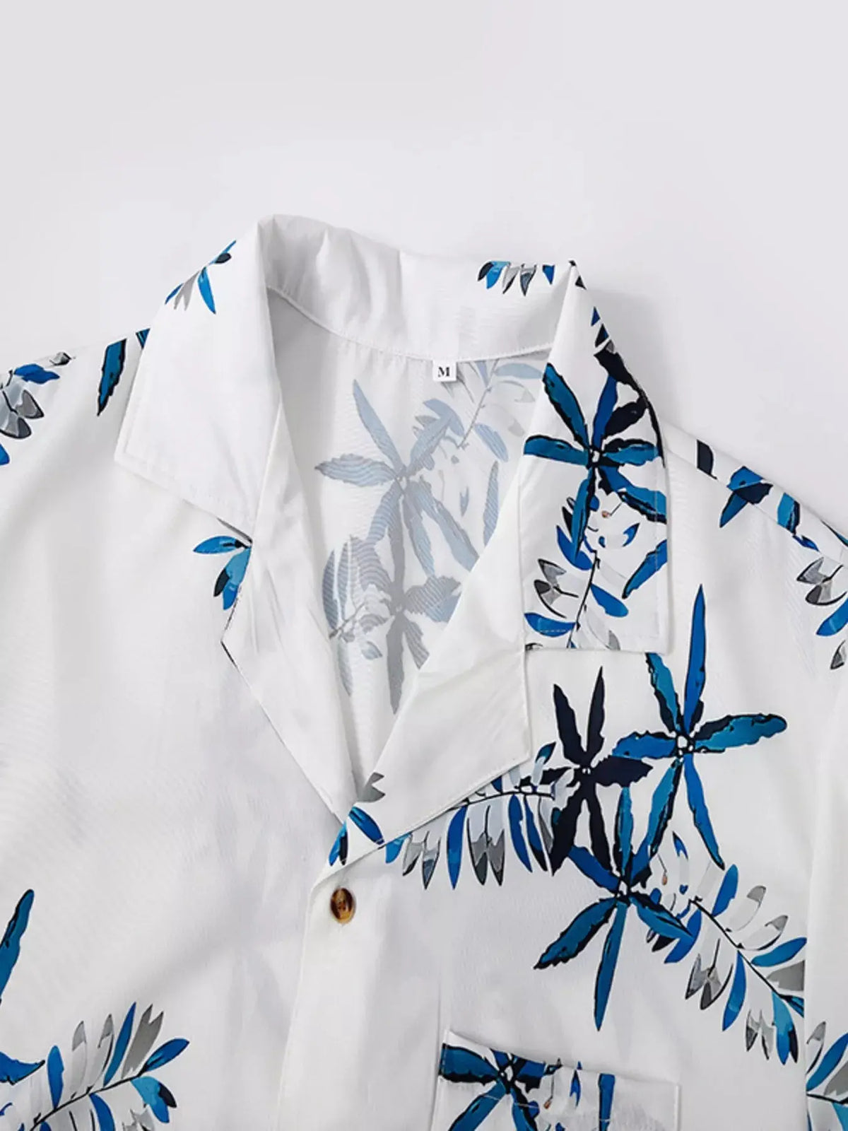 Men's Full Size Tropical Print Short Sleeve Shirt and Shorts Set Plus Size  COOLANDBAG