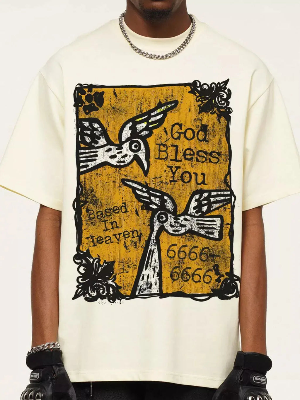 Men's Graphic Round Neck Short Sleeve T-Shirt  COOLANDBAG