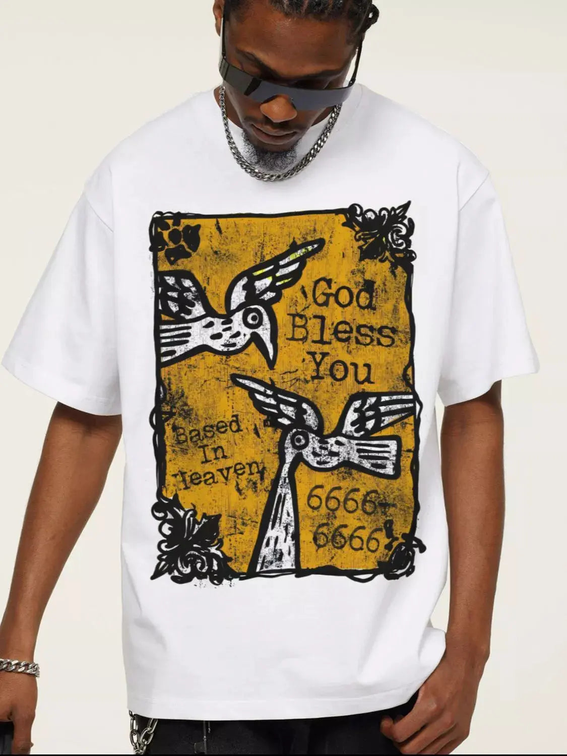 Men's Graphic Round Neck Short Sleeve T-Shirt  COOLANDBAG