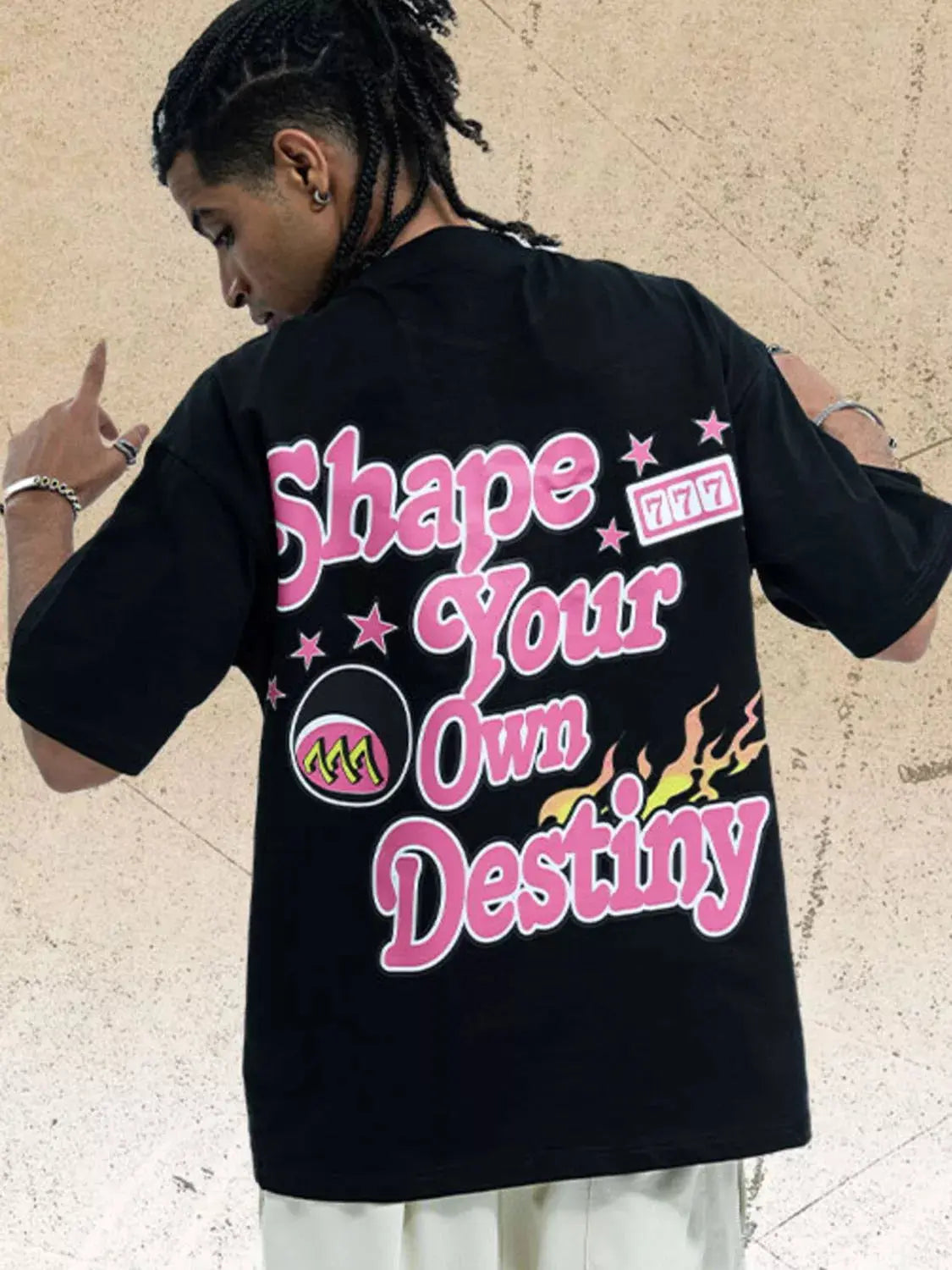 Men's Graphic Round Neck T-Shirt  COOLANDBAG