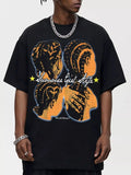 Men's Graphic Round Neck T-Shirt  COOLANDBAG