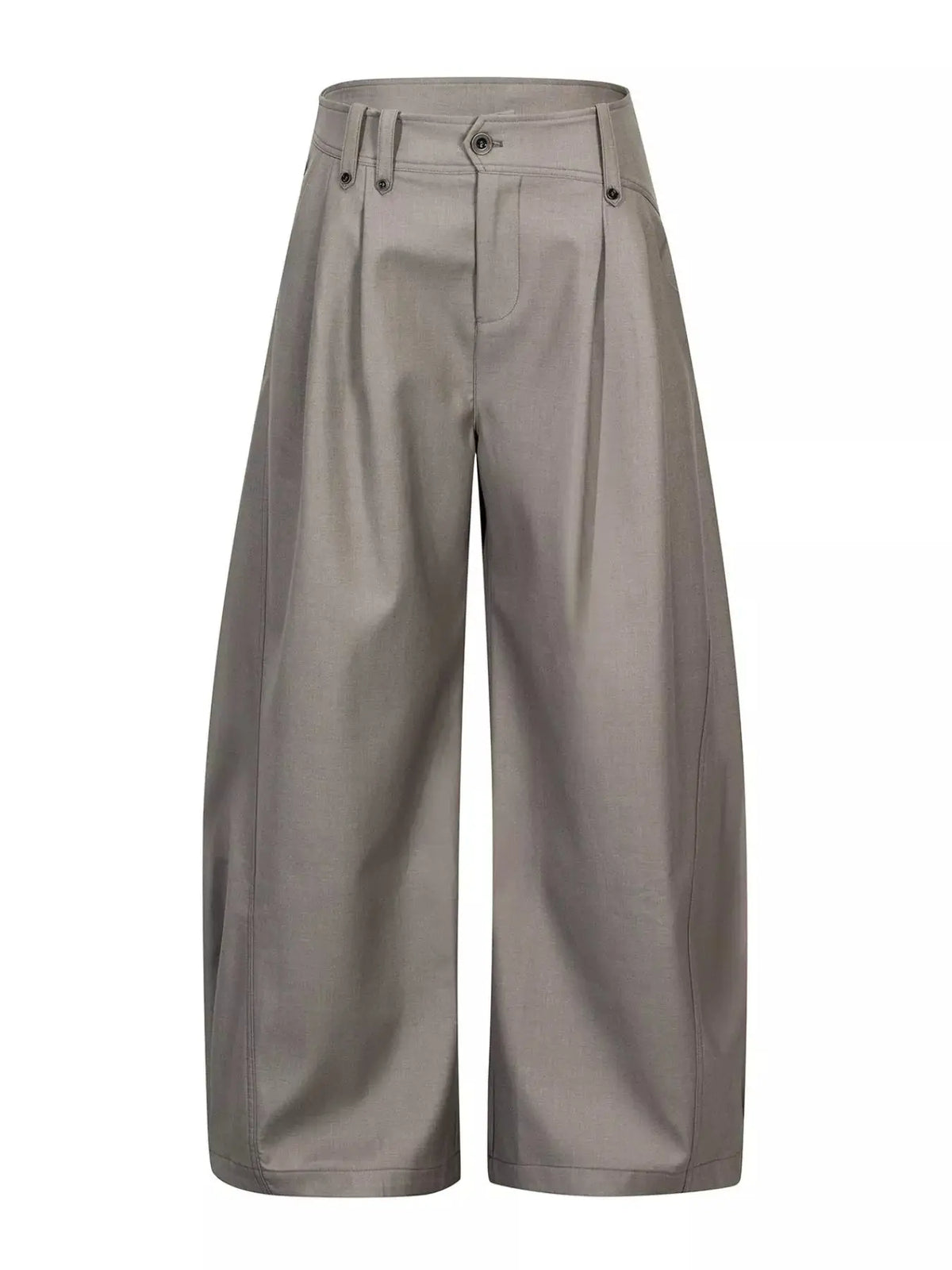 Men's High-Waisted Wide-Leg Pleated Casual Pants  COOLANDBAG