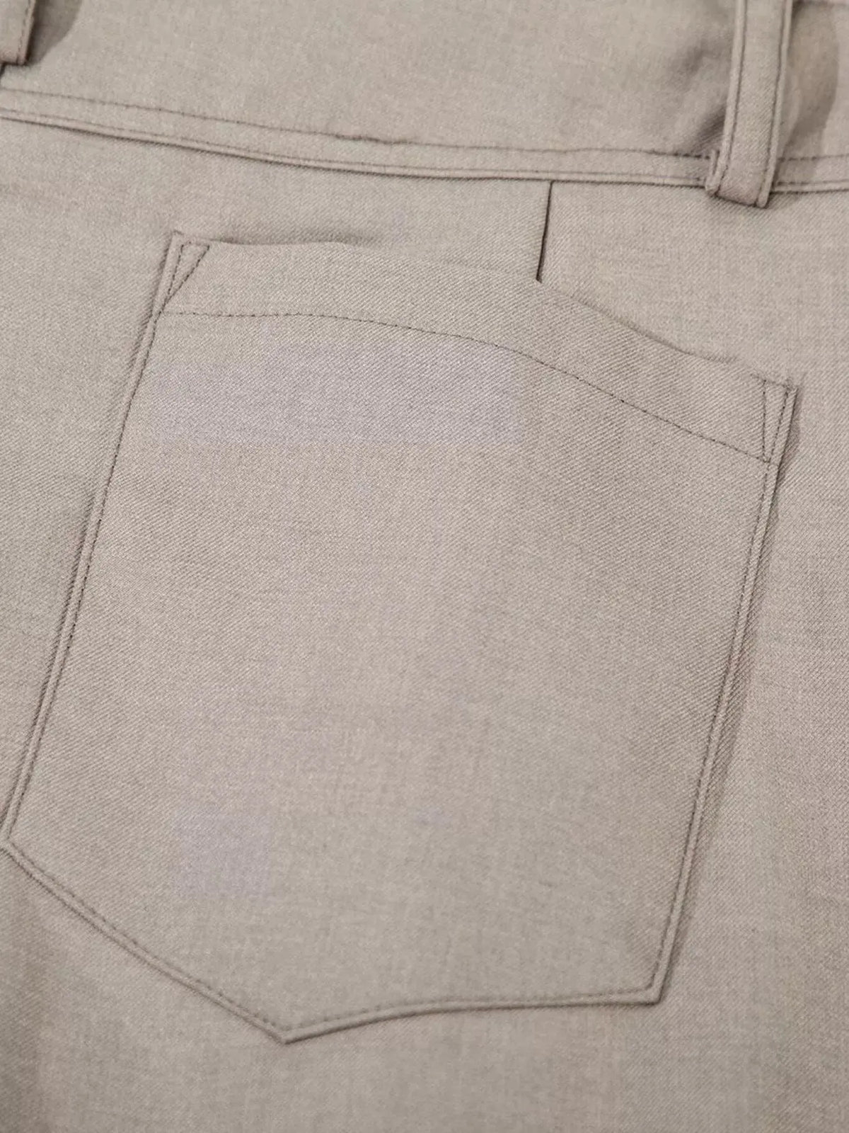 Men's High-Waisted Wide-Leg Pleated Casual Pants  COOLANDBAG
