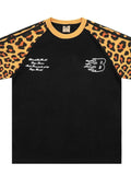 Men's Leopard Print Raglan Sleeve T-Shirt  COOLANDBAG