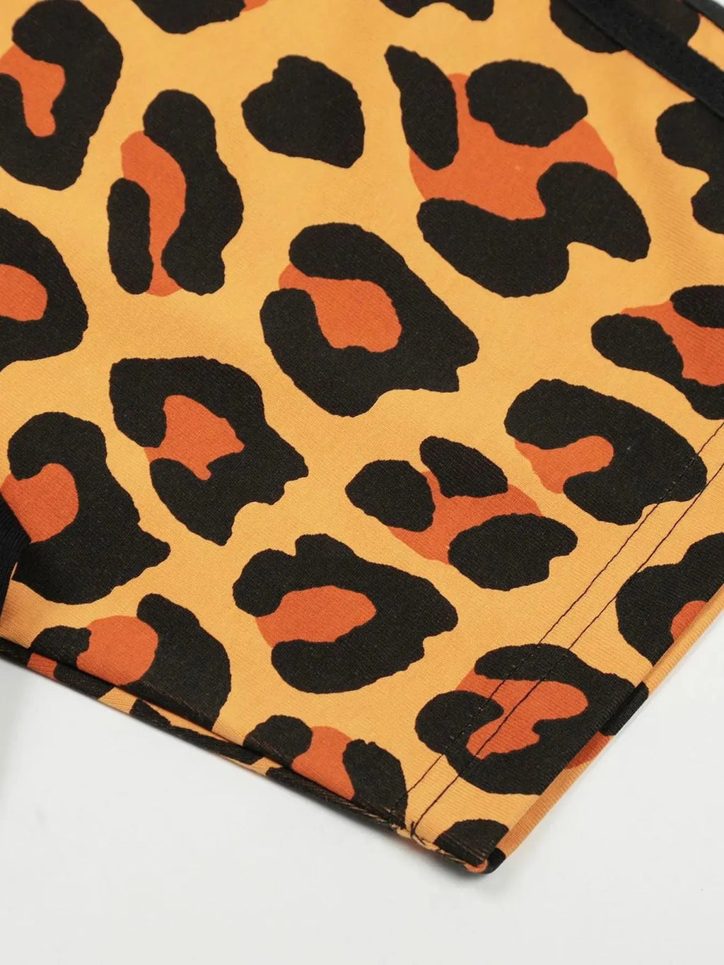 Men's Leopard Print Raglan Sleeve T-Shirt  COOLANDBAG