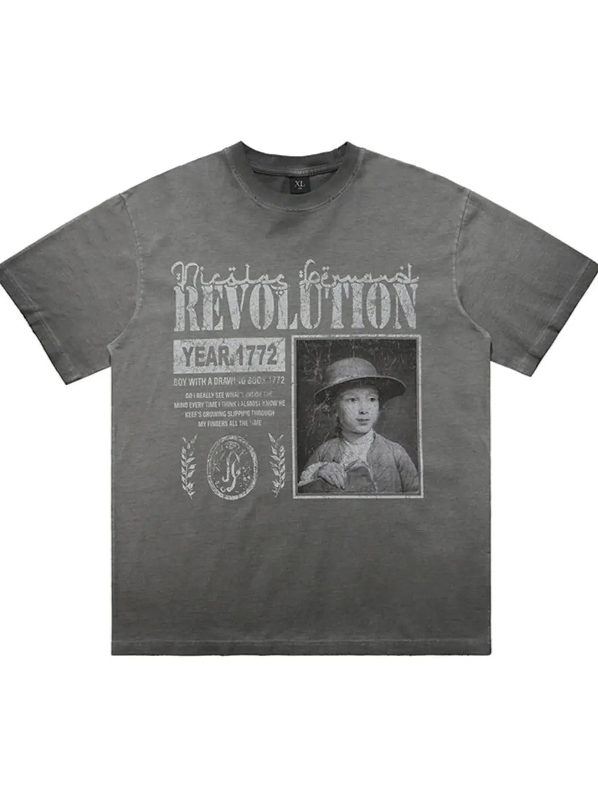 Men's Letter Graphic Oversized T-Shirt  COOLANDBAG