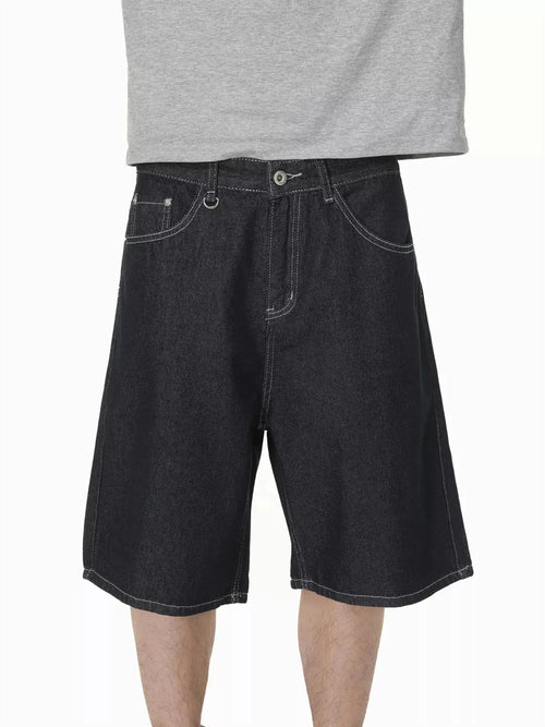 Men's Loose Fit Denim Shorts  COOLANDBAG